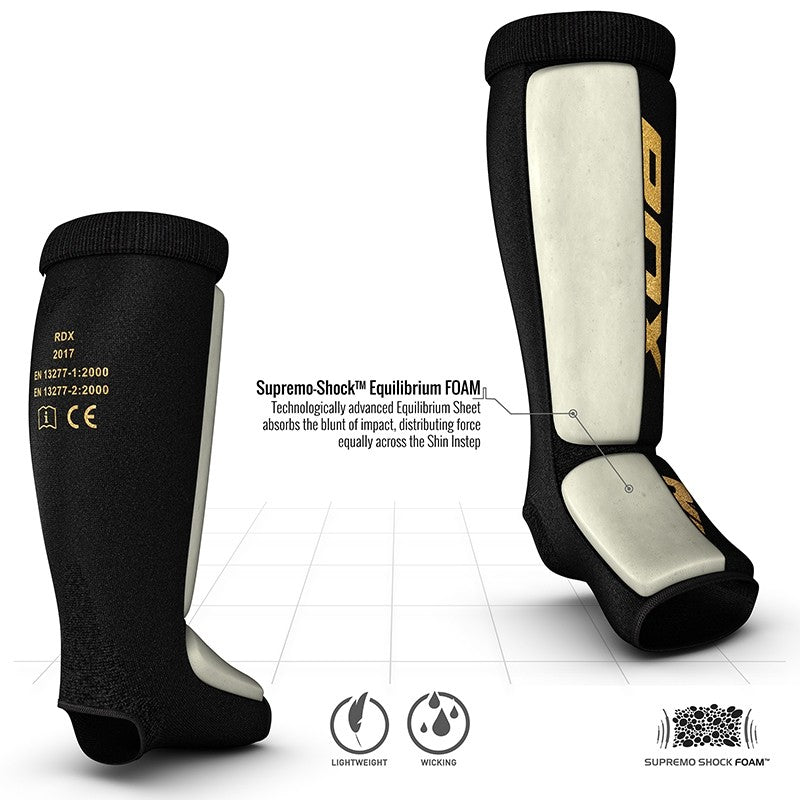 Rdx Sports RDX SI MMA Gel Padded Lightweight Shin Instep Guard OEKO-TEX® Standard 100 Certified
