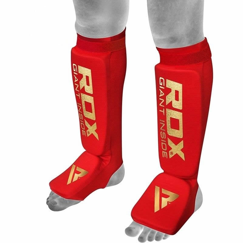rdx sports RDX SI MMA Gel Padded Lightweight Shin Instep Guard OEKO-TEX® Standard 100 certified