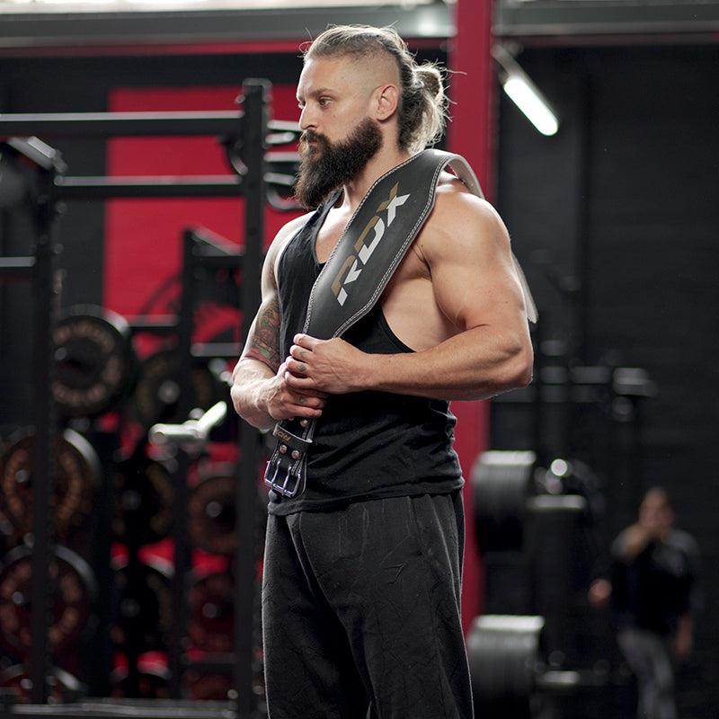 Rdx Sports RDX 6 Inch Leather Gym Belt