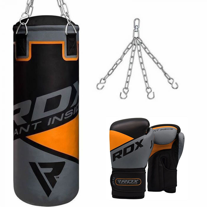 rdx sports RDX 8O 2Ft Kids Punch Bag & Gloves Set