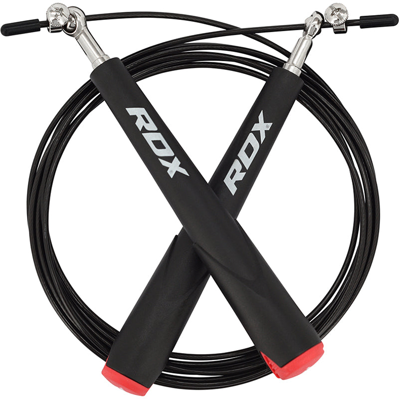 rdx sports RDX C6 Black Adjustable Skipping Rope rdx sports RDX C6 Black Adjustable Skipping Rope