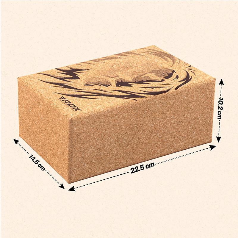 Rdx Sports RDX D1 Cork Yoga Block Non-Slip Brick