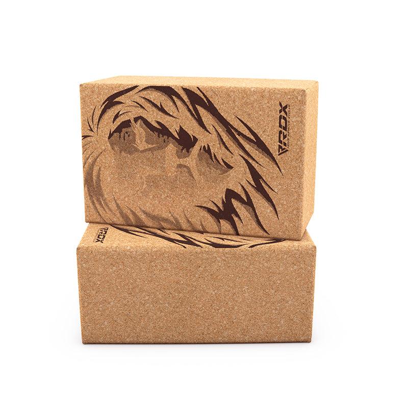 rdx sports RDX D1 Cork Yoga Block Non-Slip Brick
