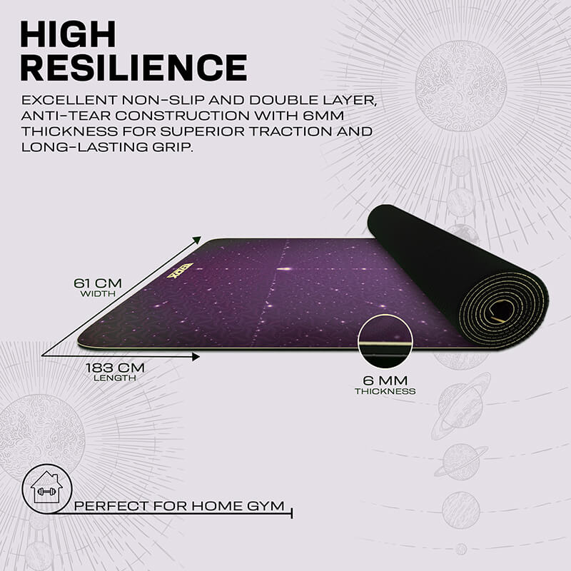 Rdx Sports RDX D11 6mm PU Rubber Yoga Mat