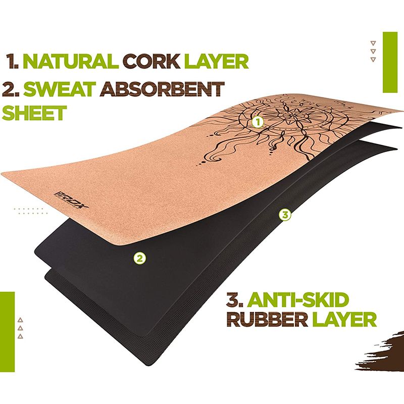 Rdx Sports RDX D2 6mm Cork Yoga Mat