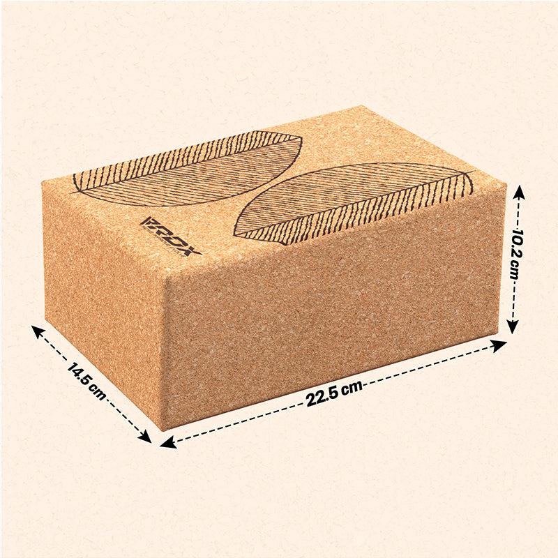 Rdx Sports RDX D3 Cork Yoga Block Non-Slip Brick