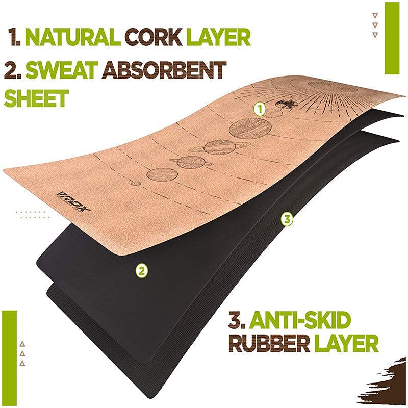 Rdx Sports RDX D4 6mm Cork Yoga Mat