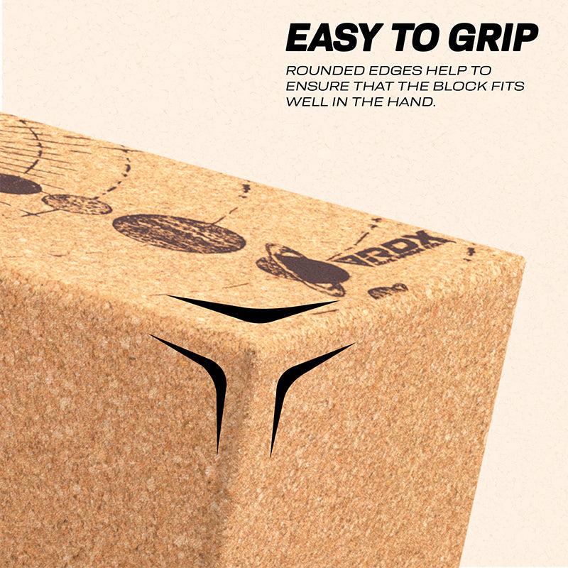 Rdx Sports RDX D4 Cork Yoga Block Non-Slip Brick