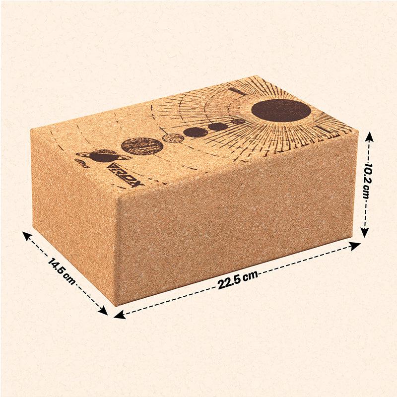 Rdx Sports RDX D4 Cork Yoga Block Non-Slip Brick