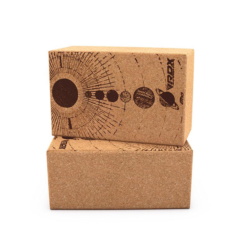 rdx sports RDX D4 Cork Yoga Block Non-Slip Brick