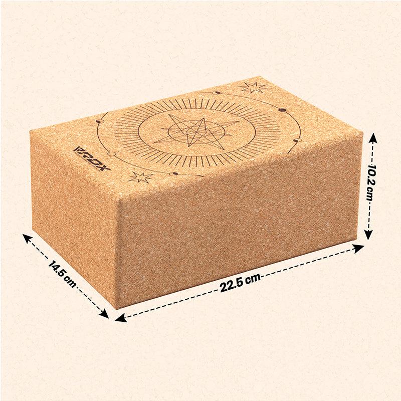 Rdx Sports RDX D5 Cork Yoga Block Non-Slip Brick