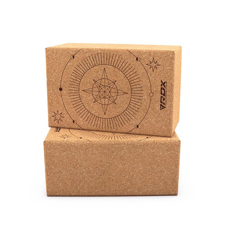 rdx sports RDX D5 Cork Yoga Block Non-Slip Brick