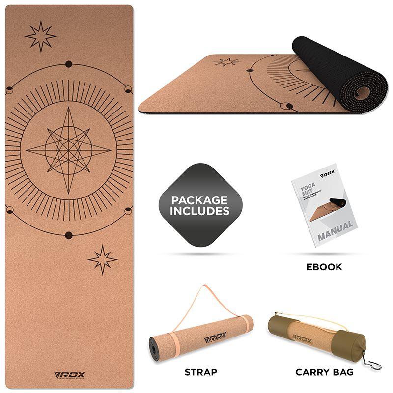 Rdx Sports RDX D6 6mm Cork Yoga Mat