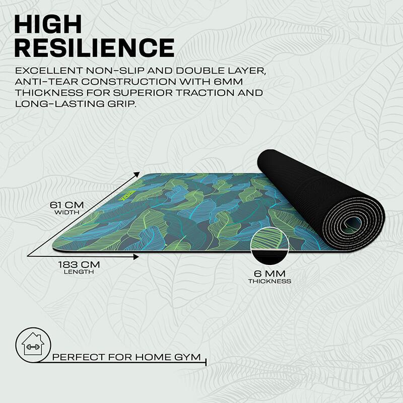 Rdx Sports RDX D9 6mm PU Rubber Yoga Mat