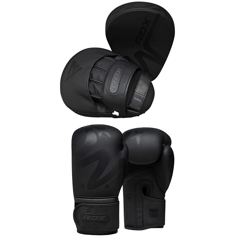 rdx sports RDX F15 Noir Boxing Gloves & Pads