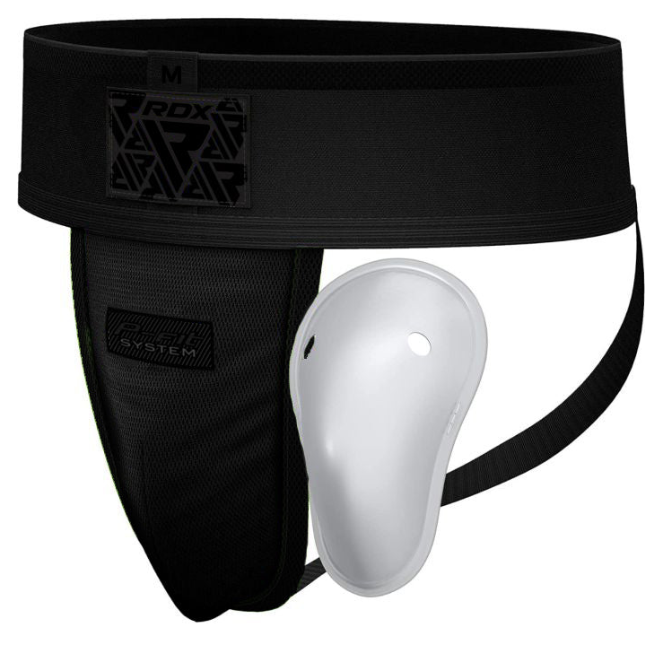 rdx sports RDX H1 Groin Guard with Gel Cup Black