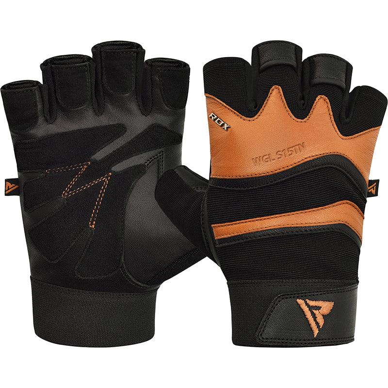 rdx sports RDX S15 Leather Gym Fitness Gloves
