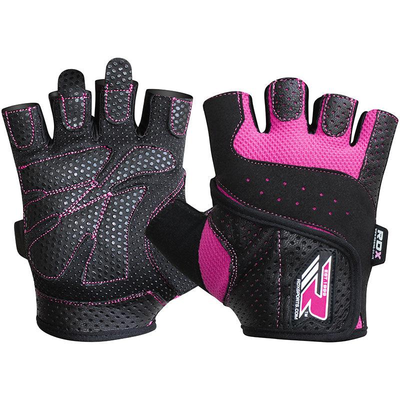 Rdx Sports RDX S5 Pink Fingerless Gym Gloves