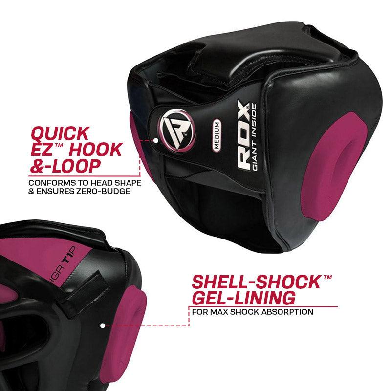 Rdx Sports RDX T1 Pink Head Guard With Face Cage