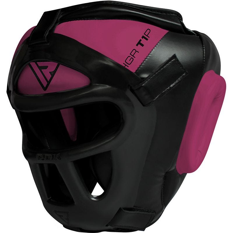 rdx sports RDX T1 Pink Head Guard with Face Cage