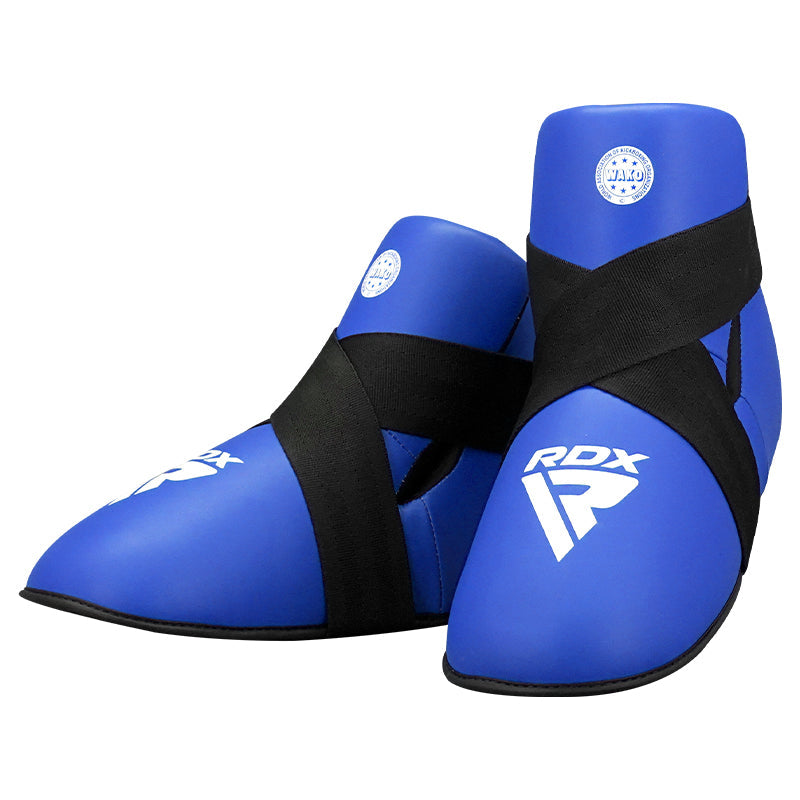 rdx sports RDX T1 WAKO Foot Protector Blue