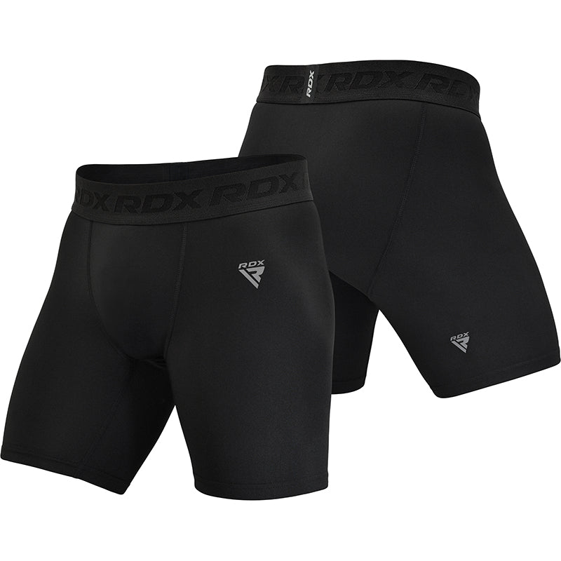 Rdx Sports RDX T15 Black Compression Shorts