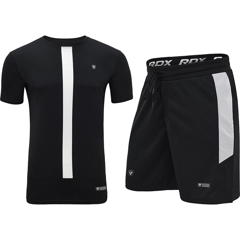Rdx Sports RDX T15 Nero Black T-Shirt & Shorts Set