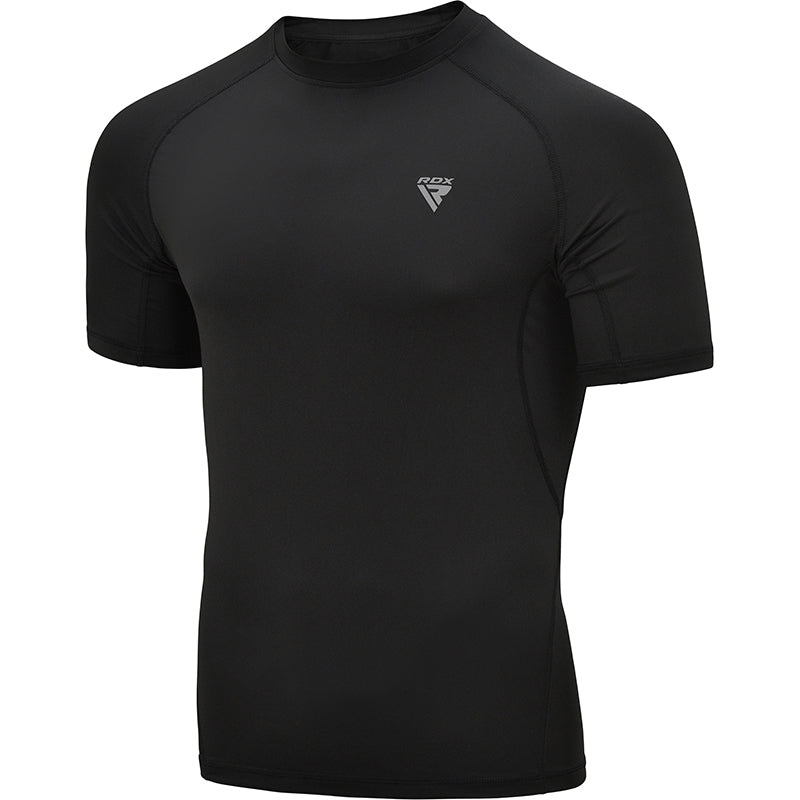 rdx sports RDX T15 Short Sleeve Black Rash Guard