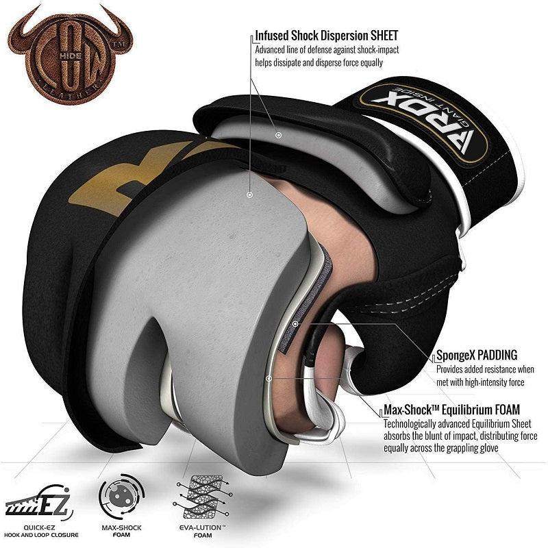 Rdx Sports RDX T2 Leather MMA Gloves