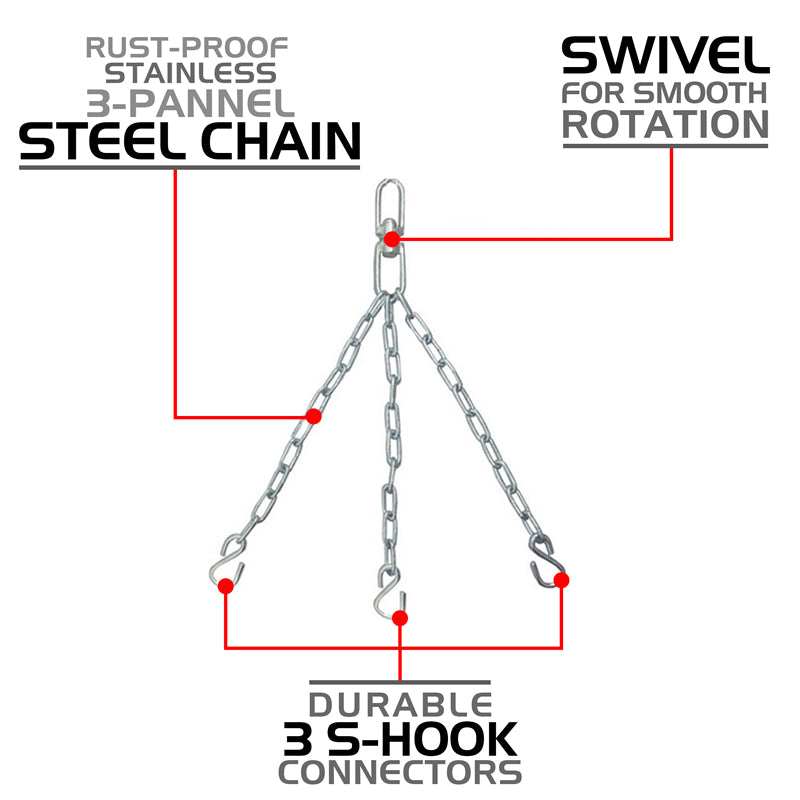 Rdx Sports RDX X1 3 Hook Punch Bag Chains