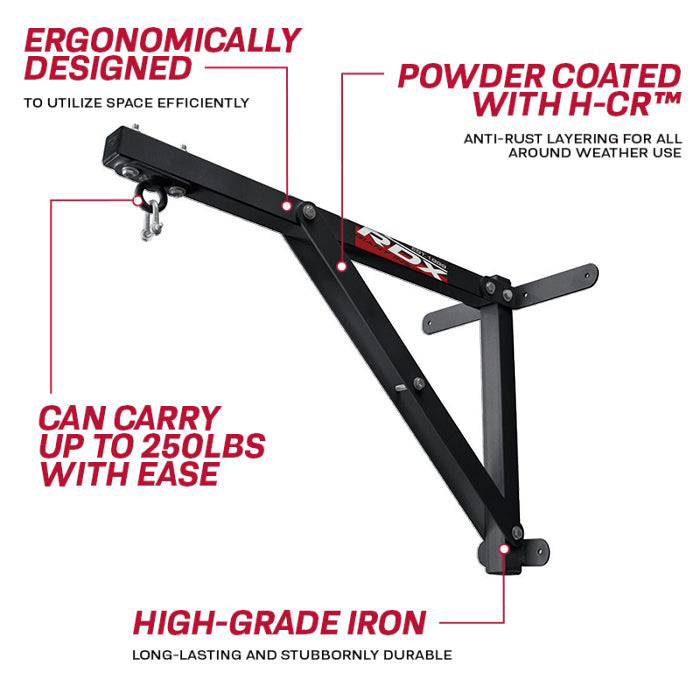 Rdx Sports RDX X3 Folding Black Wall Bracket