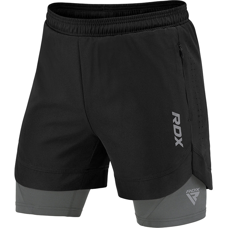 rdx sports T16 2-in-1 Compression MMA Shorts