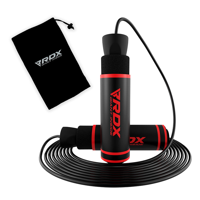 rdx sports RDX SR Adjustable 10.3ft Non-Slip Memory Foam Soft Handles Skipping Rope