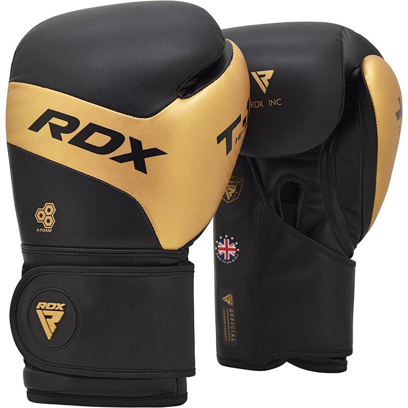 Rdx Sports RDX T13 Boxing Gloves & Focus Pads Golden / Black