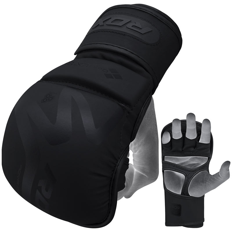 rdx sports RDX T15 Noir Hybrid Mma Grappling Gloves With Best Knuckle Protection 7oz