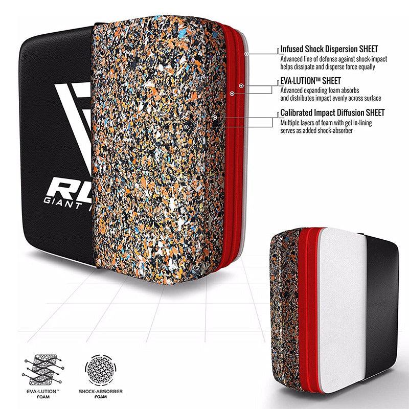 Rdx Sports RDX T3 Black Leather X Straight Punch Wall Pad