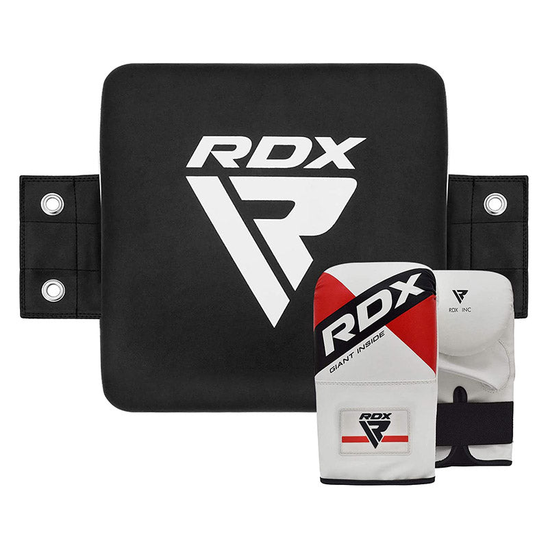 rdx sports RDX T3 Black Leather X Straight Punch Wall Pad