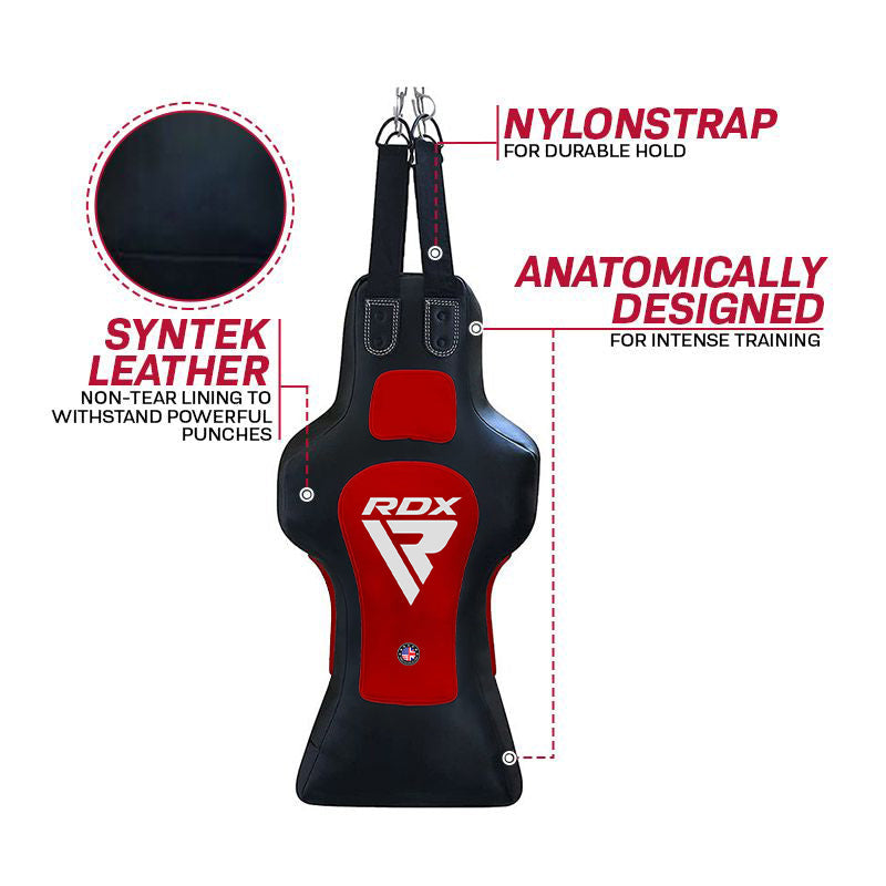 Rdx Sports RDX TDR 3-in-1 Hanging Filled Face Punch Bag With Mitts Set