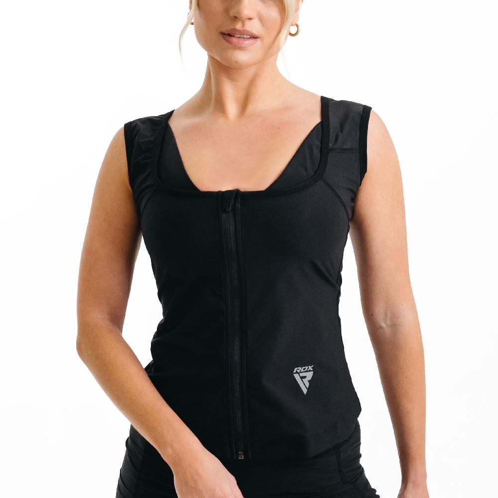 rdx sports RDX W2 Women Sweat Vest With Zipper REACH OEKO TEX 100 Certified