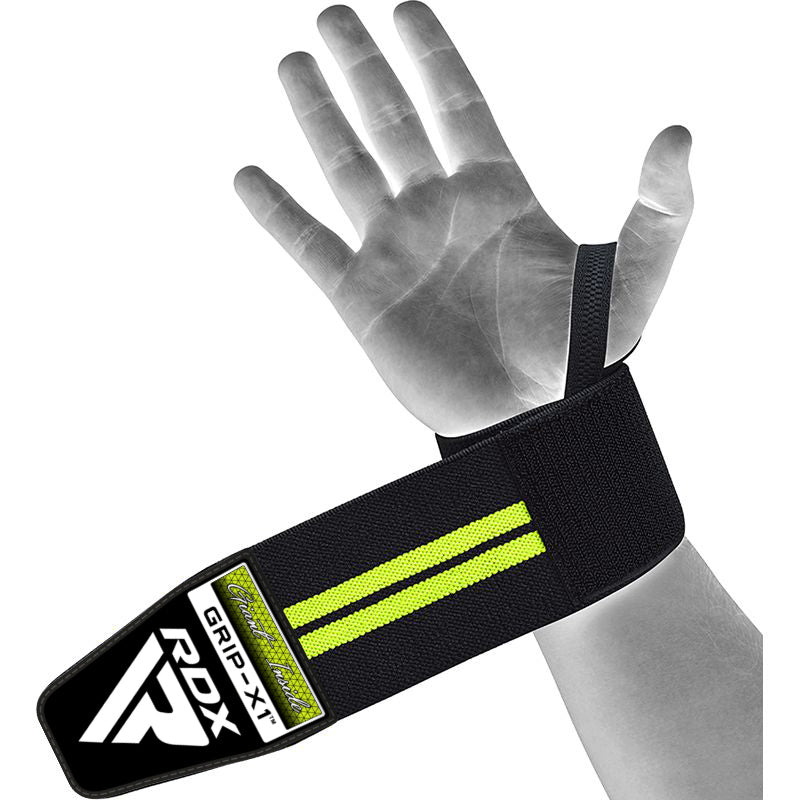 Rdx Sports RDX W3 IPL USPA Approved Powerlifting Wrist Support Wraps With Thumb Loops OEKO-TEX Standard 100 Certified