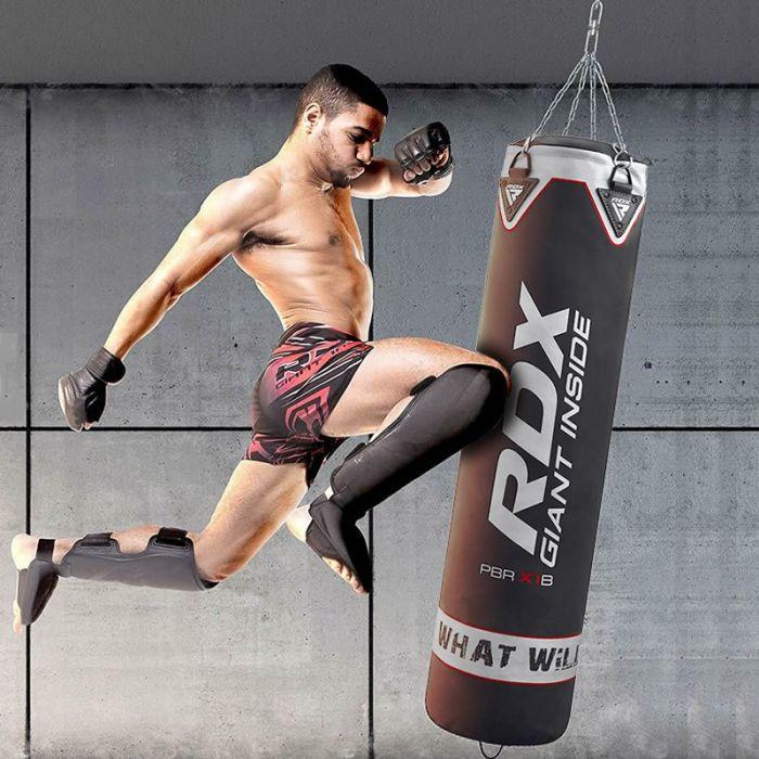 Rdx Sports RDX X1 4ft / 5ft 4-in-1 Punch Bag With Mitts & Ceiling Hook Set