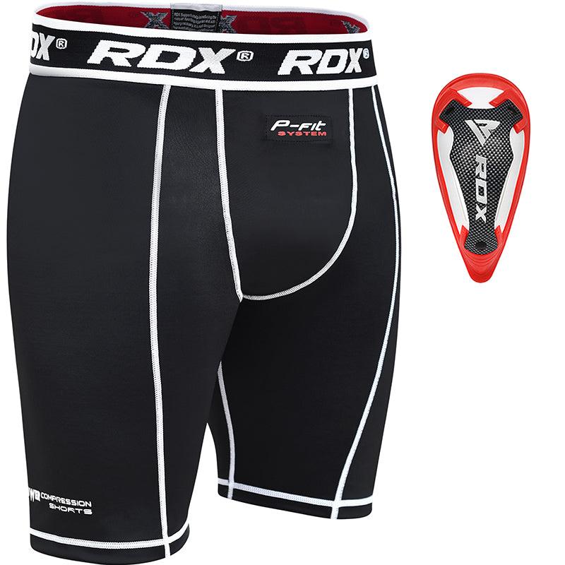 rdx sports RDX X14 Compression Shorts with Groin Guard