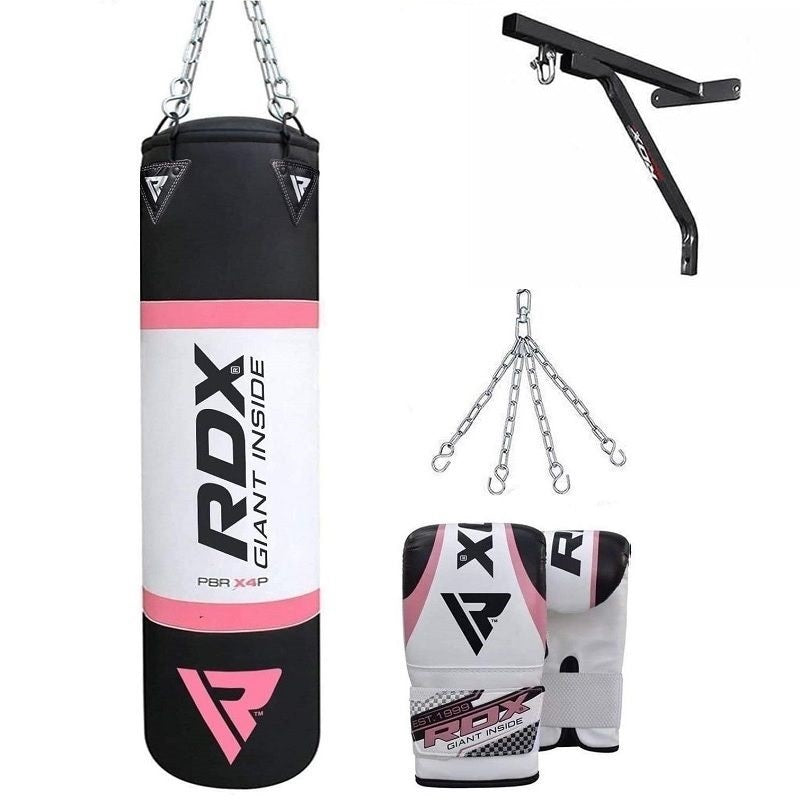 Rdx Sports RDX X4 4ft 4-in-1 Punch Bag With Gloves & Wall Bracket Set