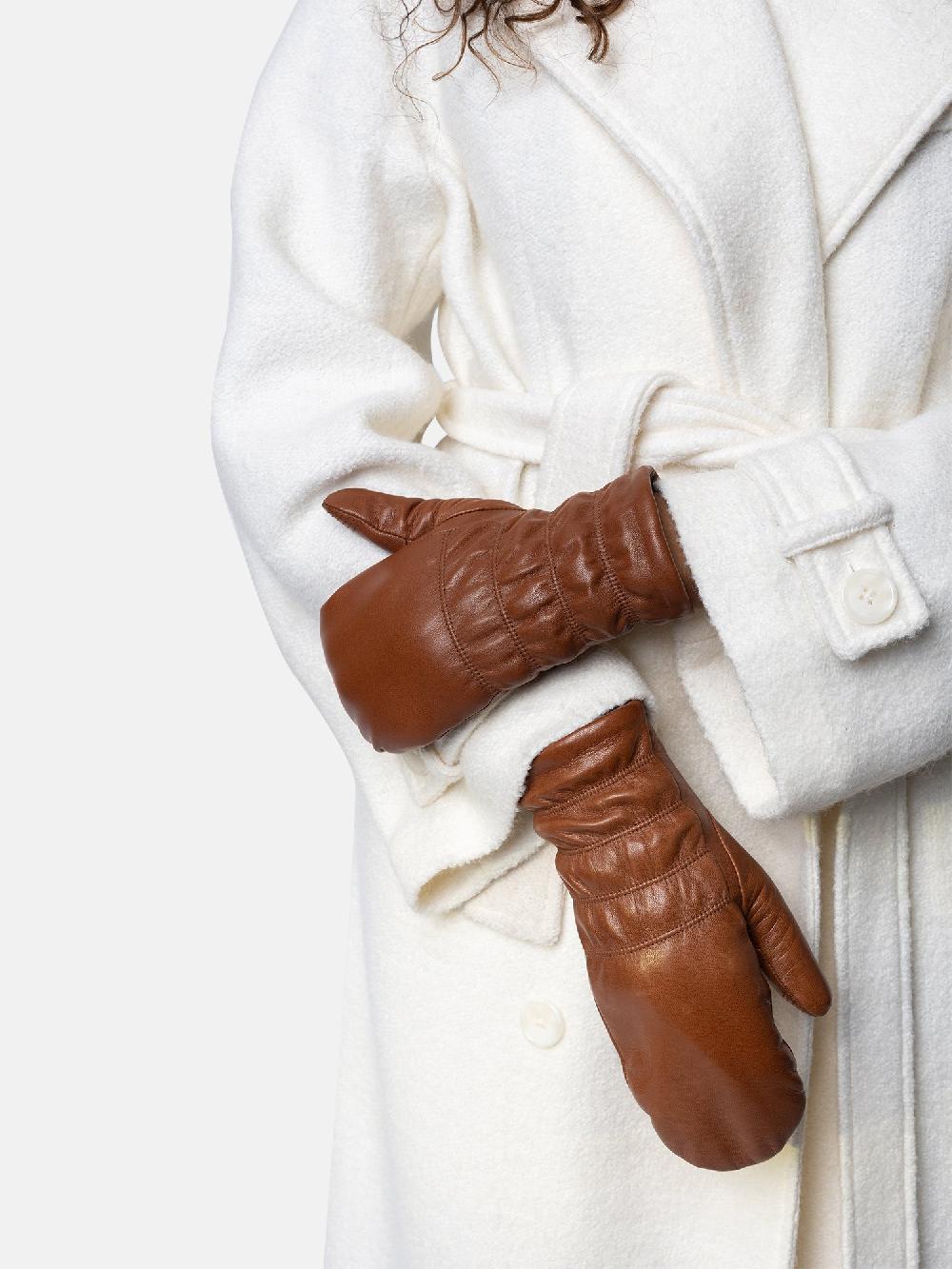 Re Designed Kara Mitten - Cognac