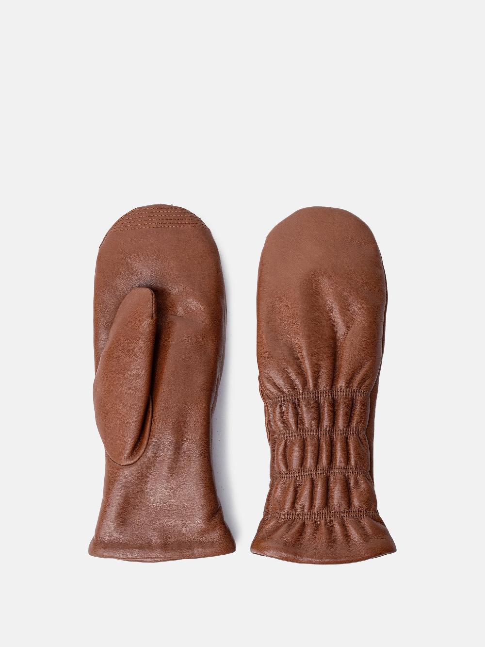 Re Designed Kara Mitten - Cognac