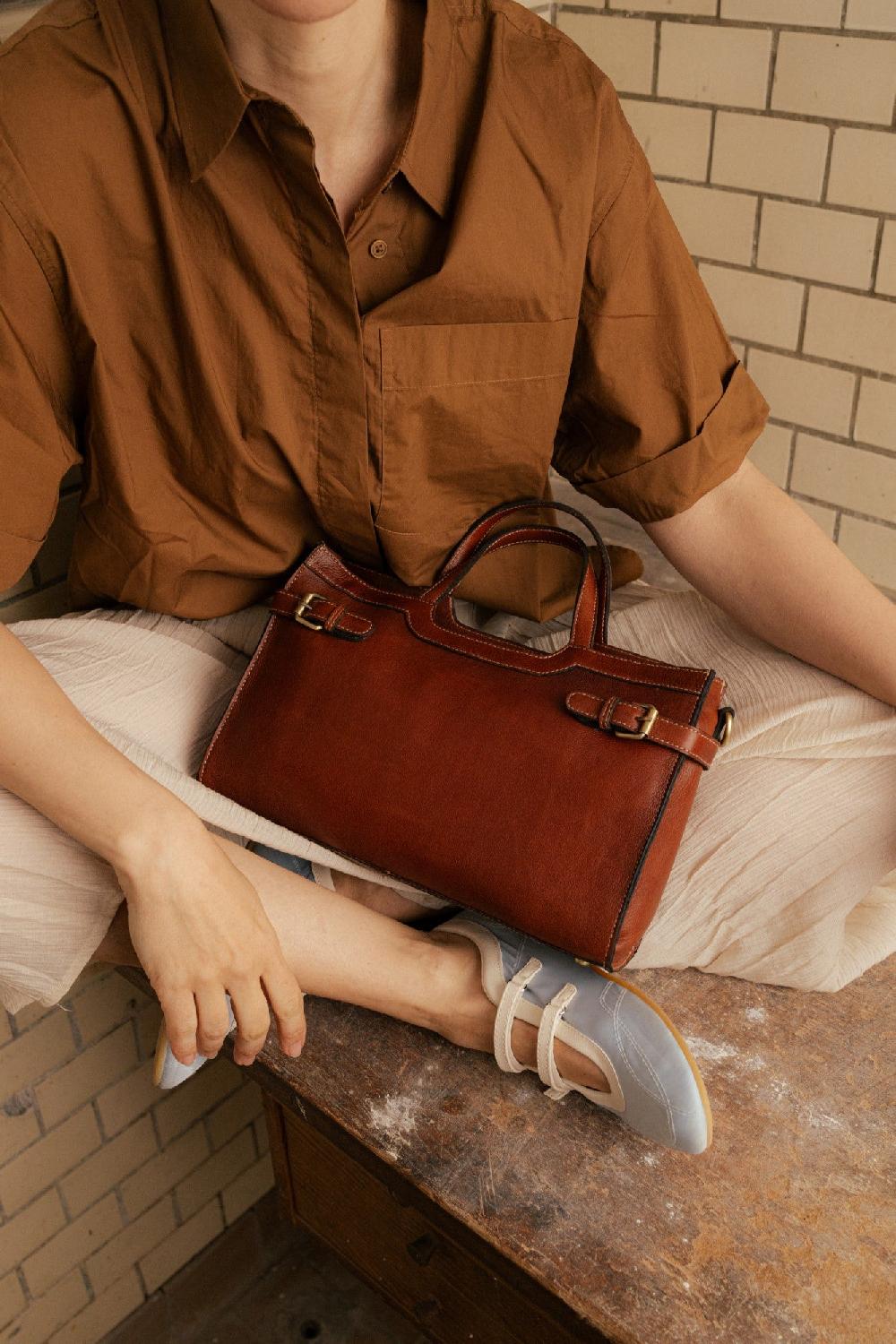 Re Designed May Small - Cognac