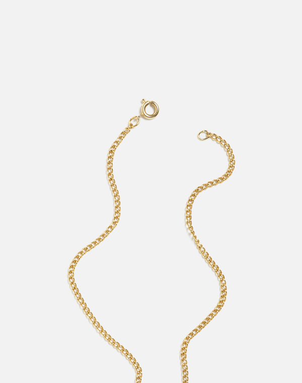 Re Done 60s Sterling Royal Blue St Christopher Necklace Blue