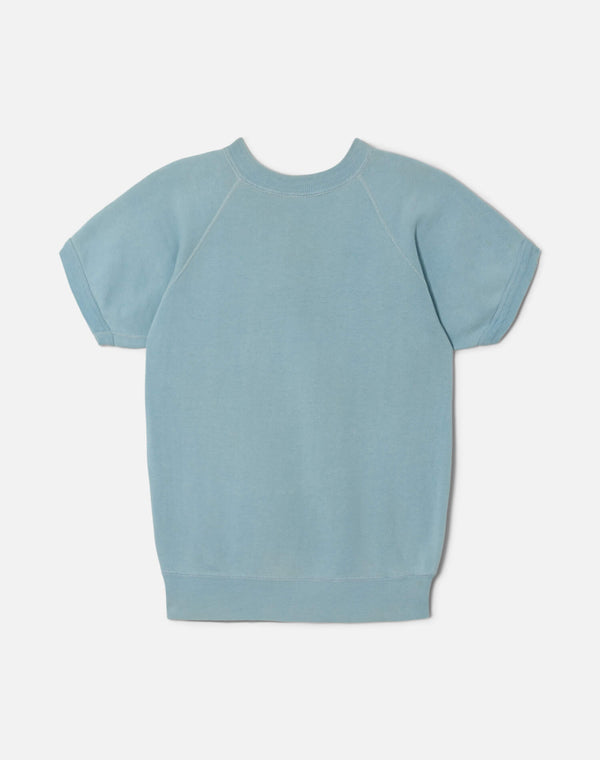 Re Done 60s University Of Idaho Short Sleeve Sweatshirt Blue