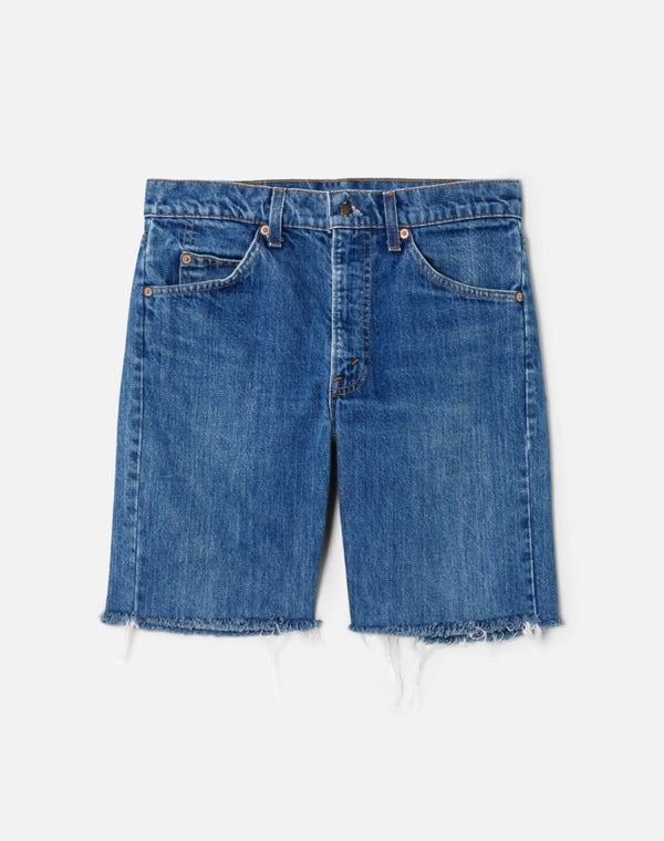 re done 80s Levi's Orange Tab Cut Off Shorts Dark Indigo