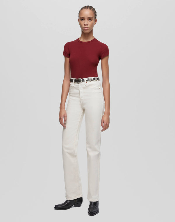 Re Done Comfort Stretch 90s High Rise Loose Vintage White